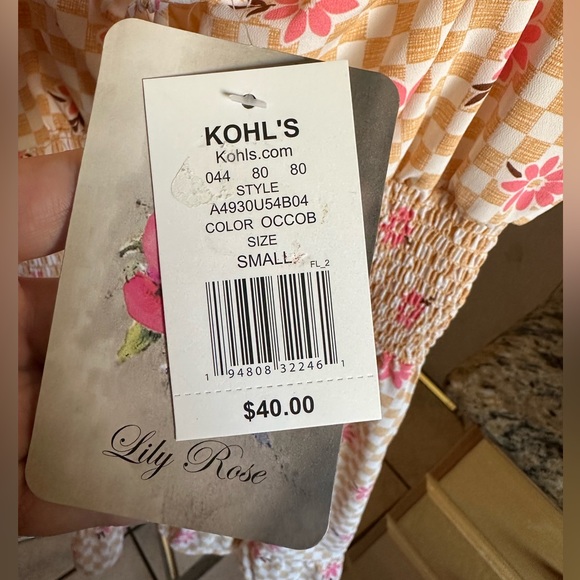 Lily rose flower dress size small - Picture 3 of 7